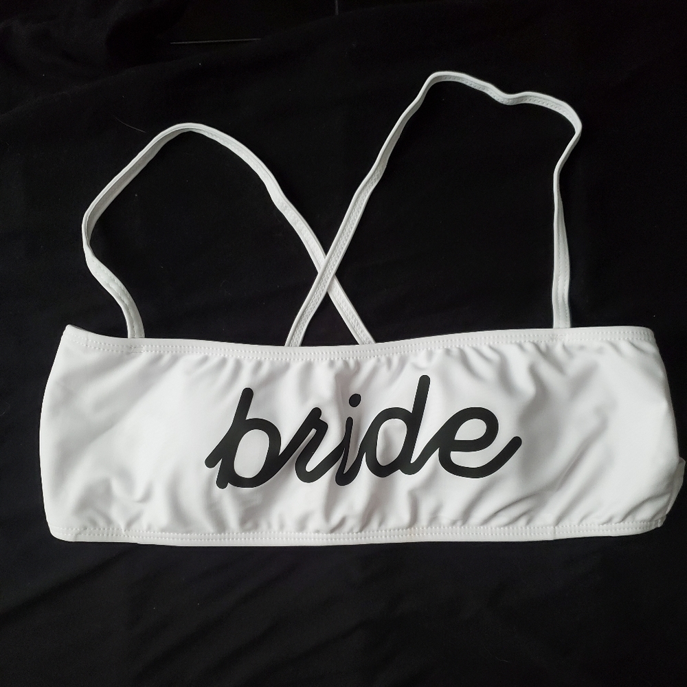 Bride bikini top